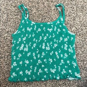 Joe Boxer Green Floral Stretchy Camisole